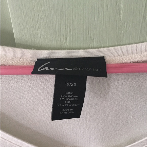 Lane Bryant 18/20 Knit Top w/ Crepe Embellishment - Picture 3 of 4